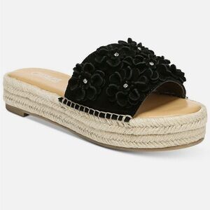 Carlos Santana espadrille platform sandals slides
